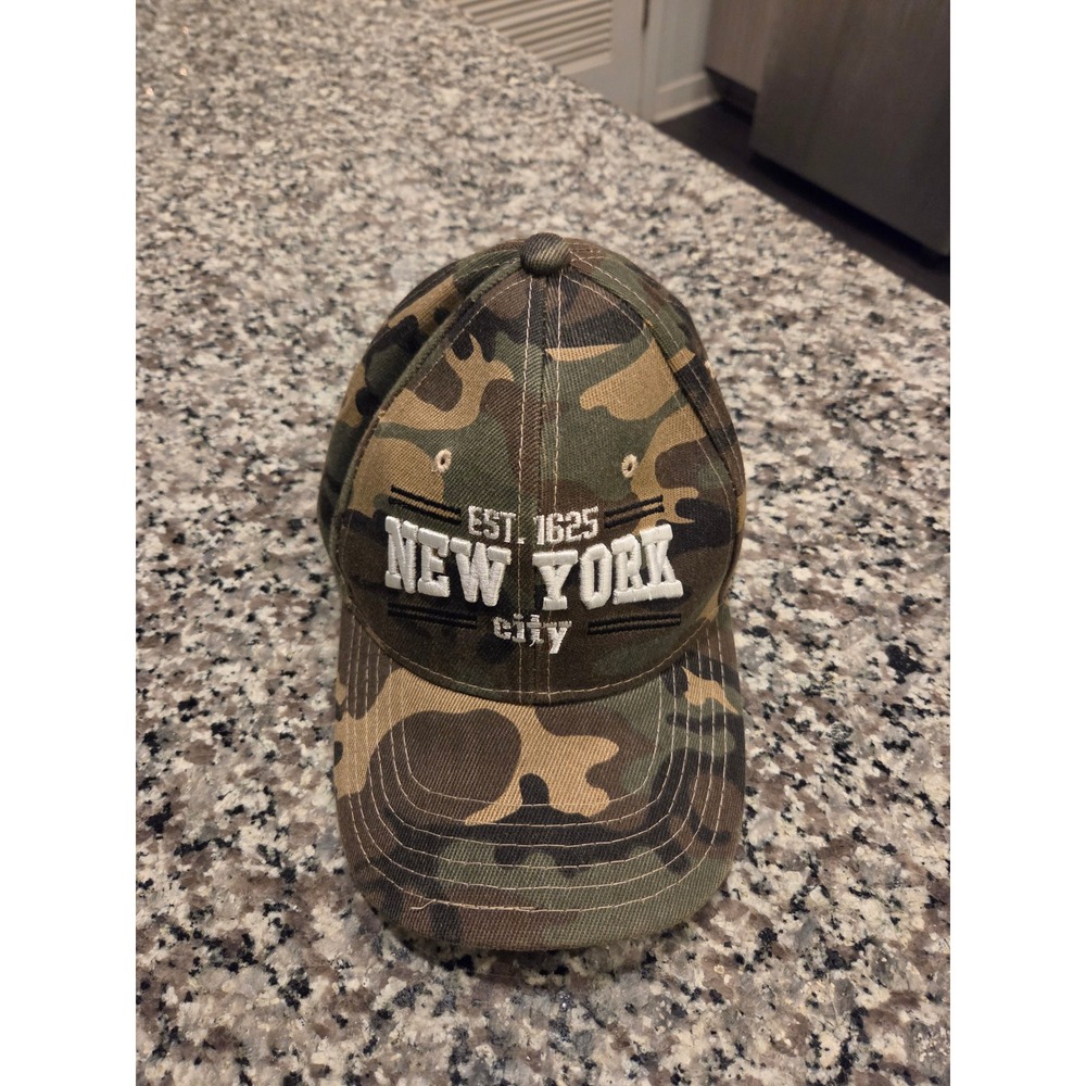 Elidan New York City Baseball Cap Mens OSFM Camo Embroidered Adjustable Hat